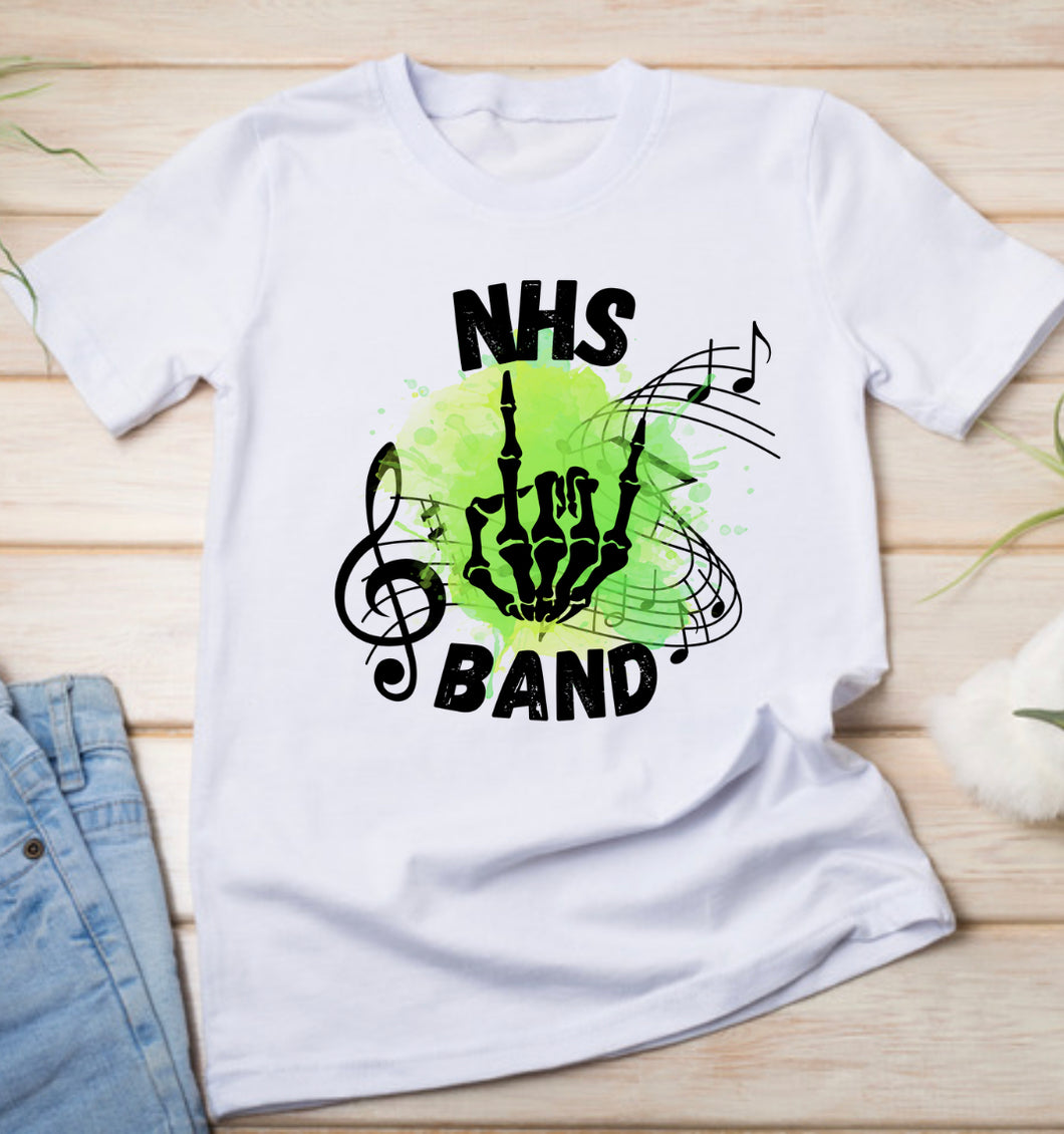 NHS Band Rock On Hoodie or T-Shirt