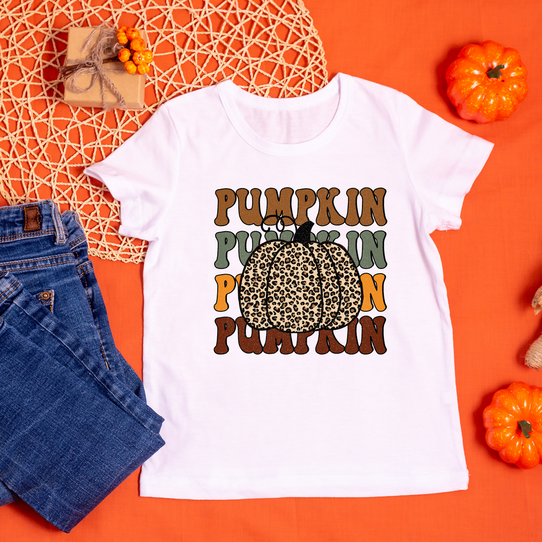 Leopard Pumpkin Hoodie or T-Shirt