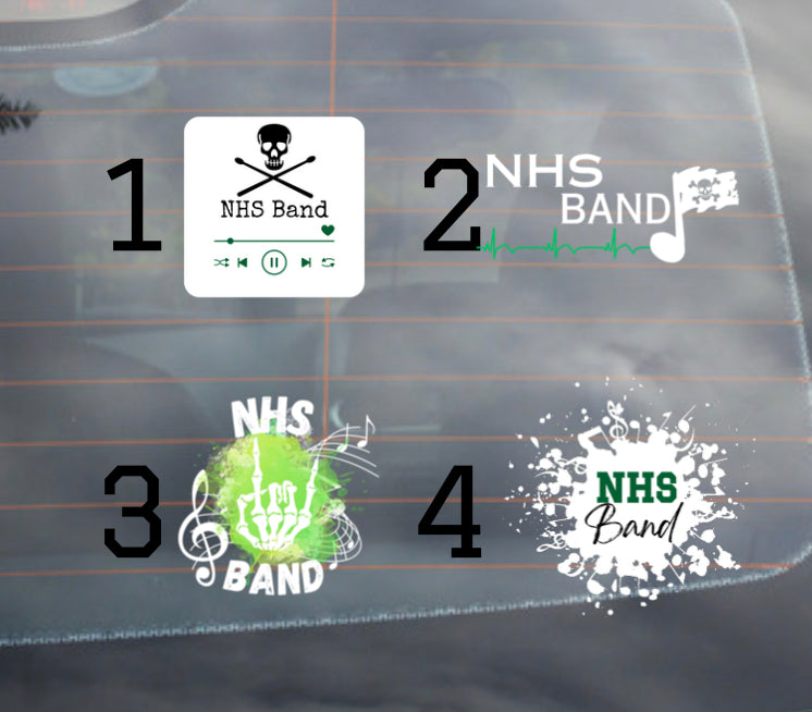 NHS Band 5 inch Decal