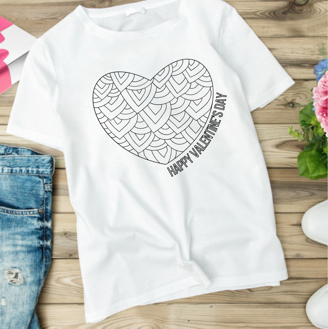 Valentine’s Coloring Shirt