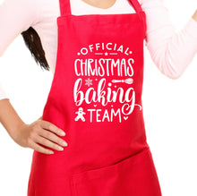 Load image into Gallery viewer, Official Christmas Baking Team Apron

