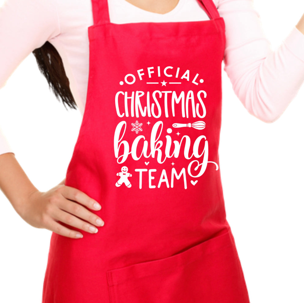 Official Christmas Baking Team Apron