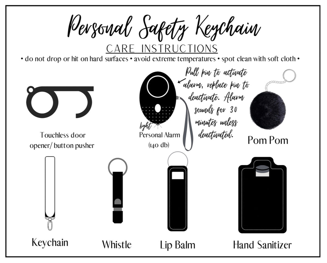 Michigan Center Personal Safety Keychains
