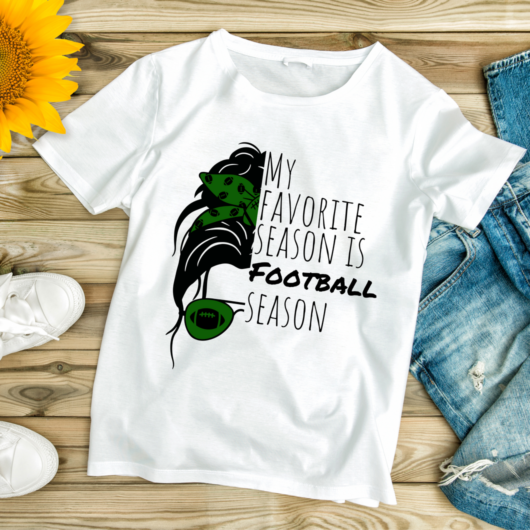 Green Favorite Season is Football Season Shirt