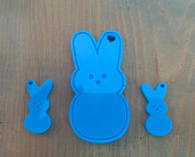Load image into Gallery viewer, Peep Bunny Keychain
