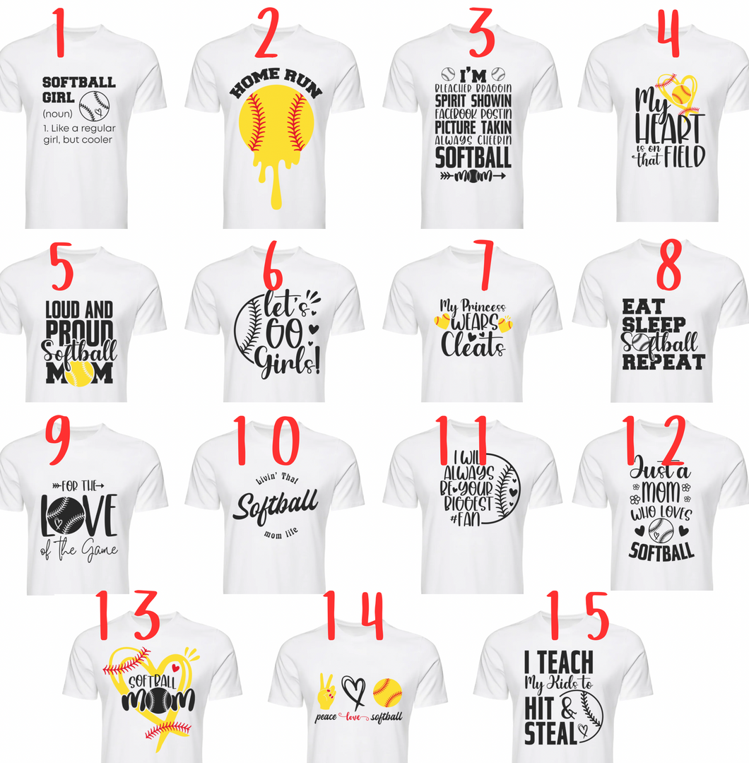 Softball T-Shirt Collection