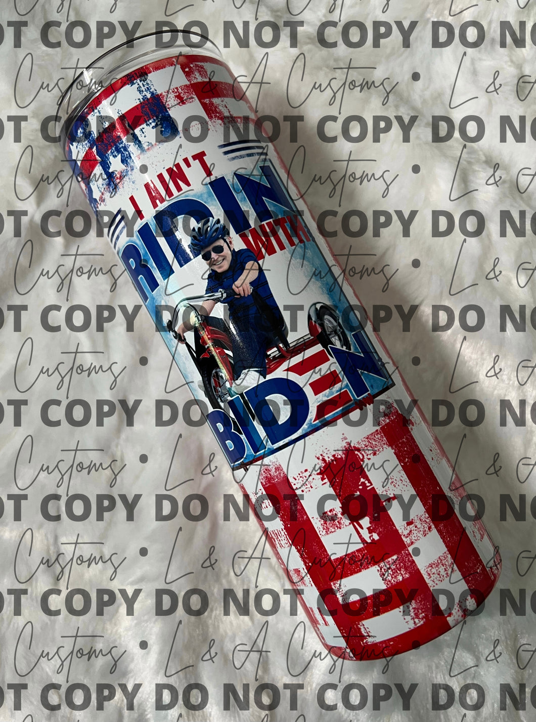 Ain’t Ridin with Biden 20 oz Skinny Sublimation Tumbler & Pen Combo